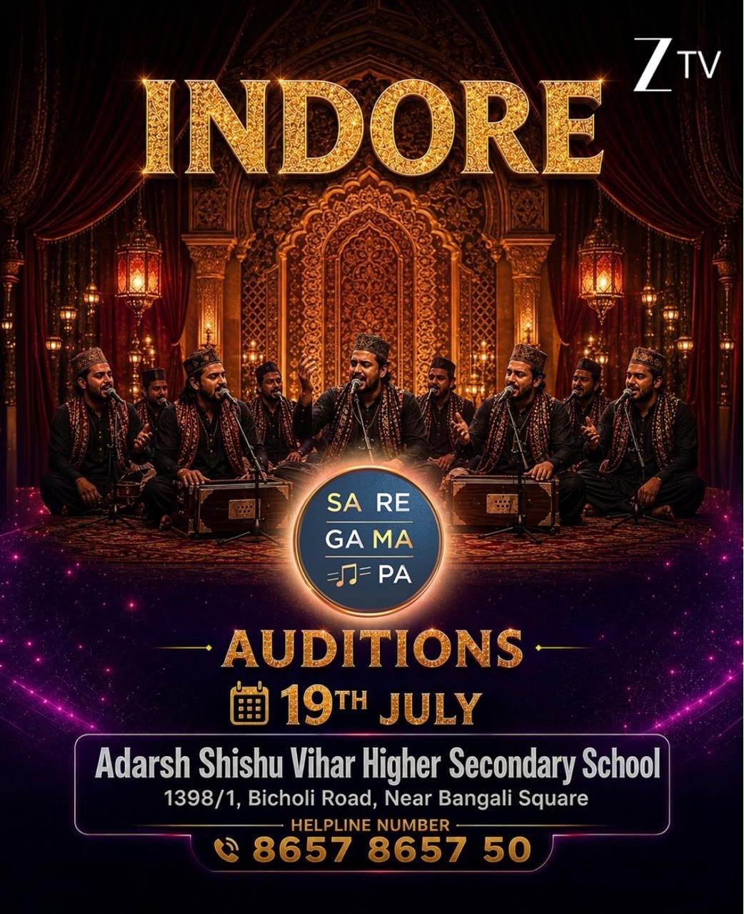 Zee TV’s Sa Re Ga Ma Pa Announces 19th July as the New Audition Date for Indore